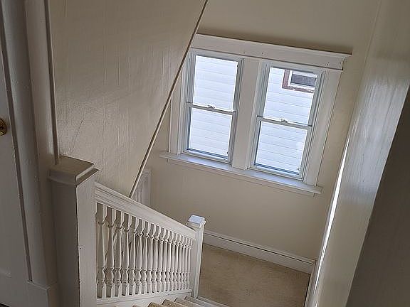 Stairway from second floor.