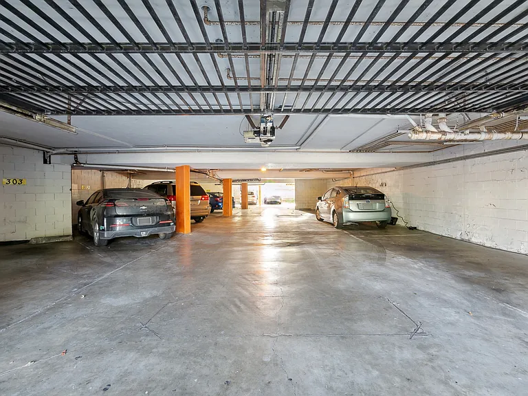 Apartment underground parking garage