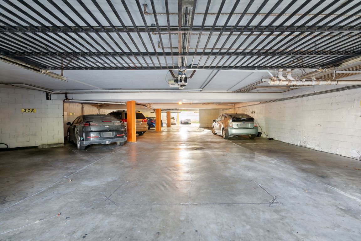 Apartment underground parking garage