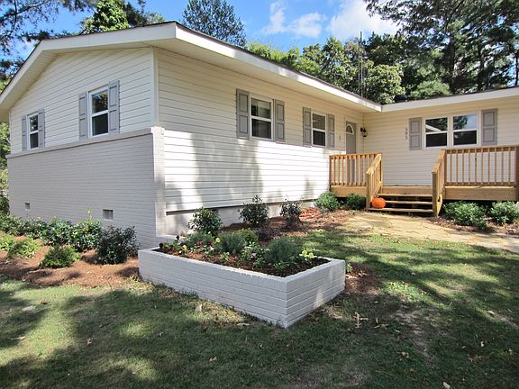 New landscaping and entry