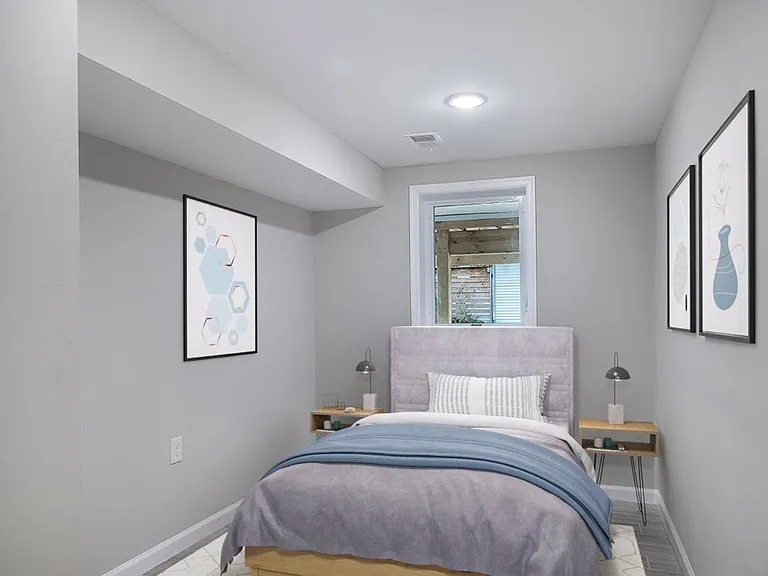 Bedroom 5. This image shows a virtually furnished space. Bedrooms come unfurnished.