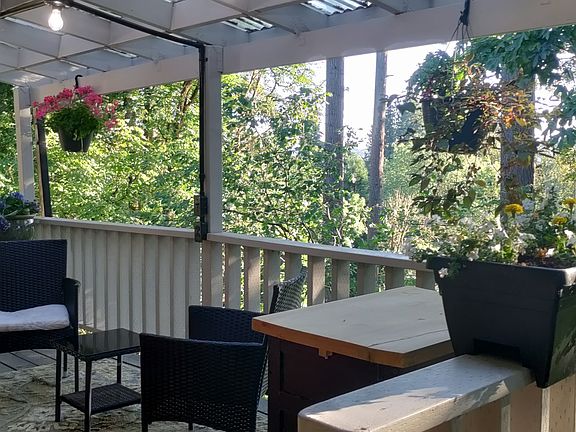 Deck off kitchen