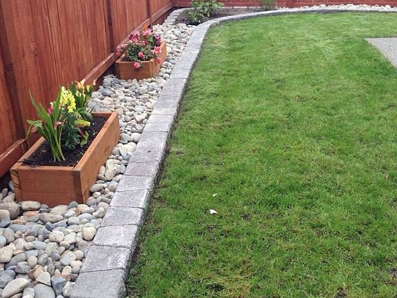 Newly re-landscaped backyard