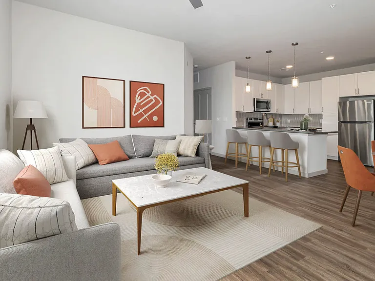 Living Room with Hard Surface Flooring