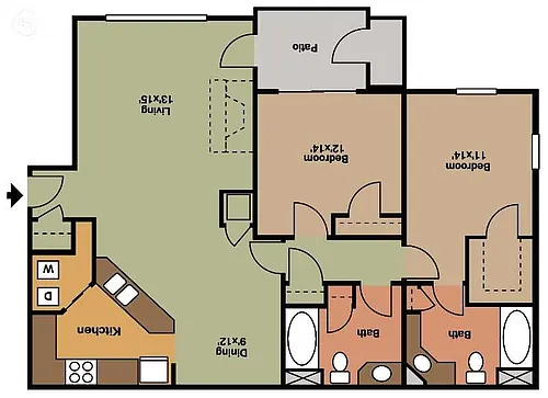Floor plan 2AR