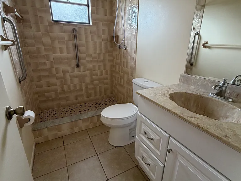 Hall Bathroom with walk in shower