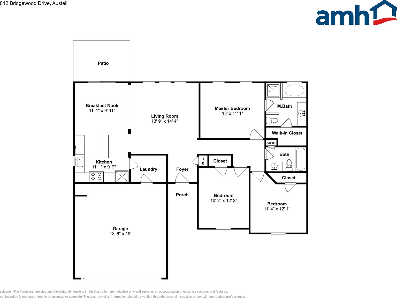 3 bed, 2.0 bath, 1298 sqft, $2,105 — Photo 2