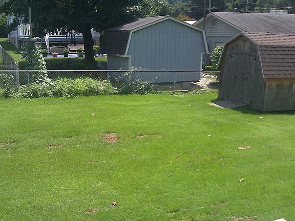 back yard, storage building
