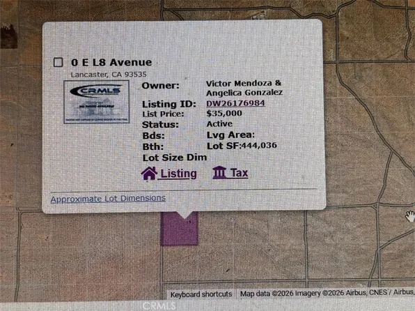 0 E L8 Ave Lot 8, Lancaster, CA 93535