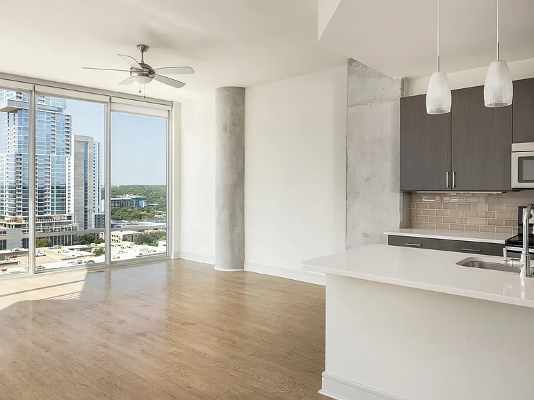 Kitchen and living room