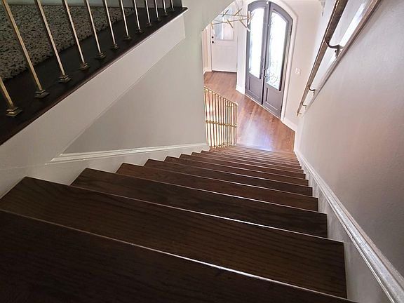 Hardwood staircase