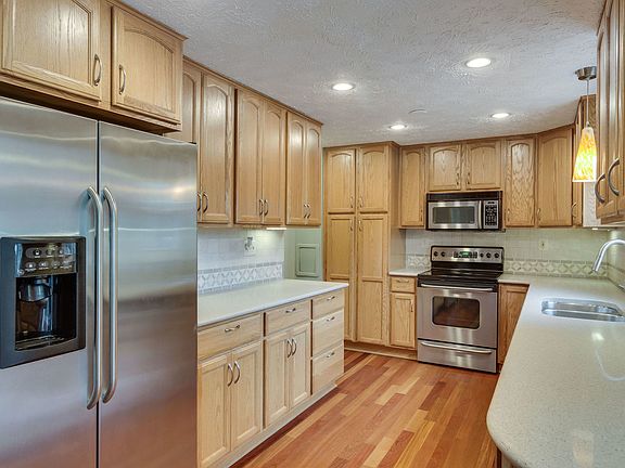 Kitchen with SS appliances