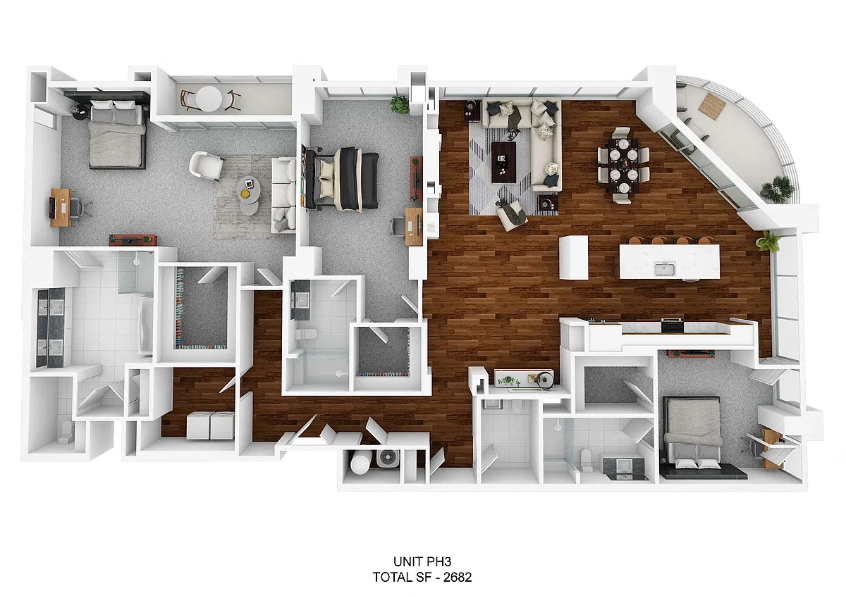 Floor plan The Eudora Penthouse