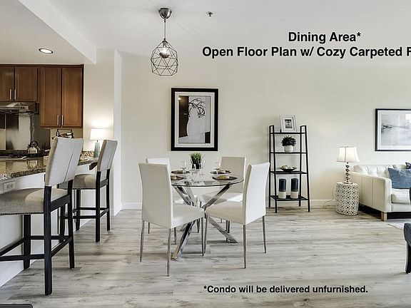 Great flow from kitchen to Dining Area to Living Room.