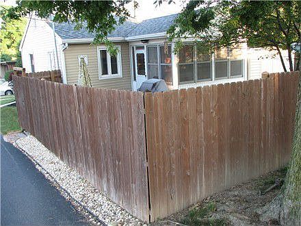 Rear view over fence