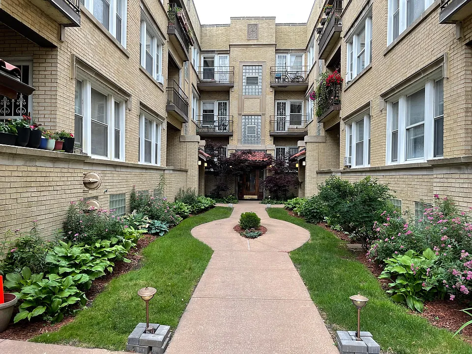 The courtyard in the late summer early fall.