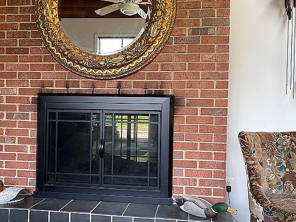 double-sided fireplace