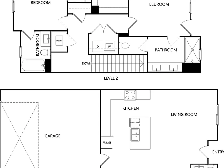 TH U1 Townhome 2bed - 2.5 bath - 1263 sqft