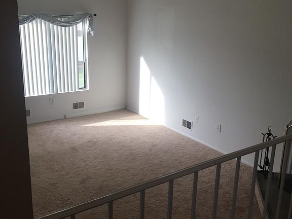 living room with cathedral ceiling