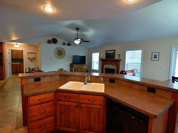 Kitchen to the living room.