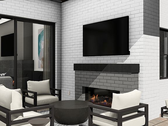 Optional outdoor Fireplace