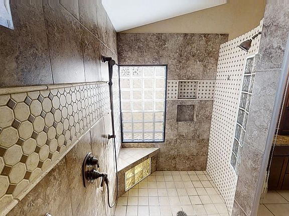 Master tile shower