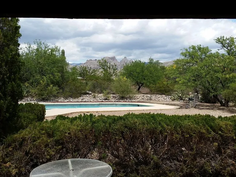 Swimming pool with spectacular mountain view