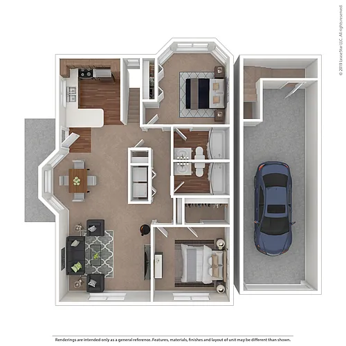 Floor plan 2x2 Maple