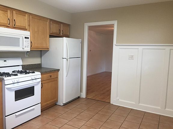 Kitchen viewed from side entrance.