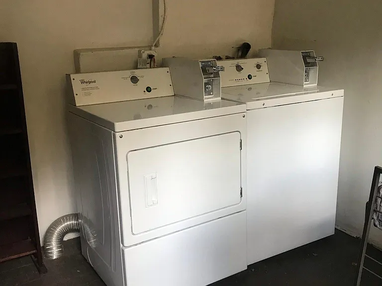 Common laundry space. Coin-op.