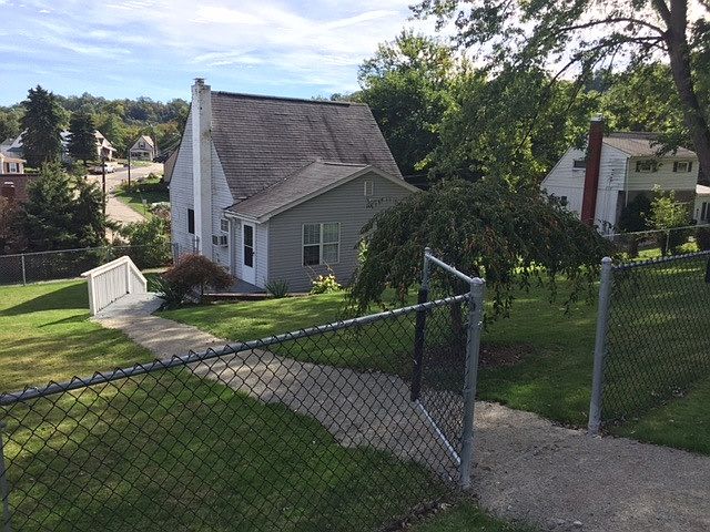 fenced yard