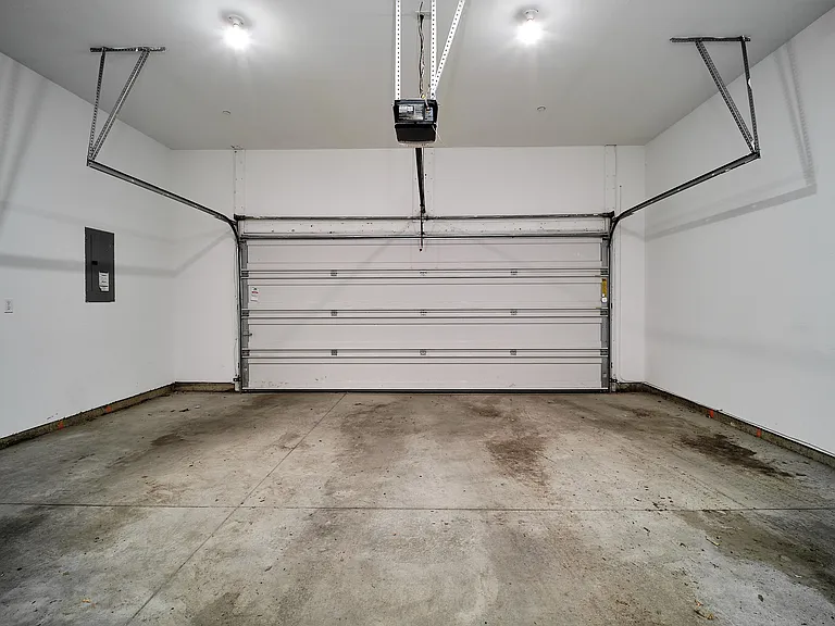 Finished garage