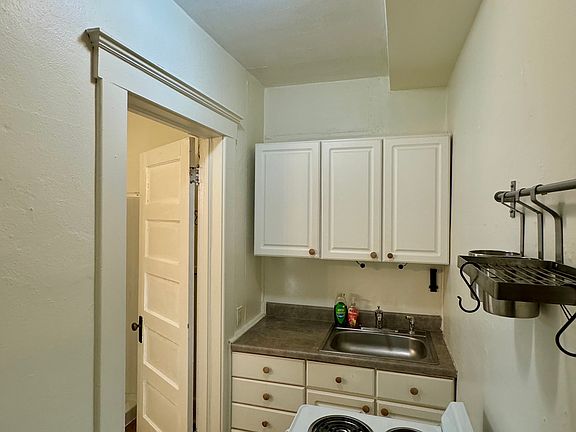 Kitchen off of main living space