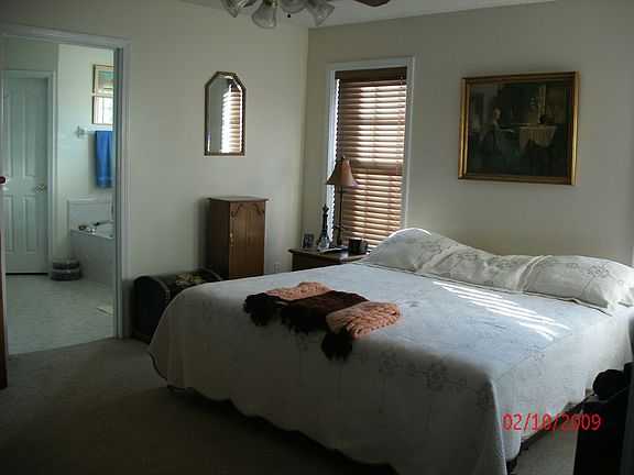 Master bedroom with luxury bath