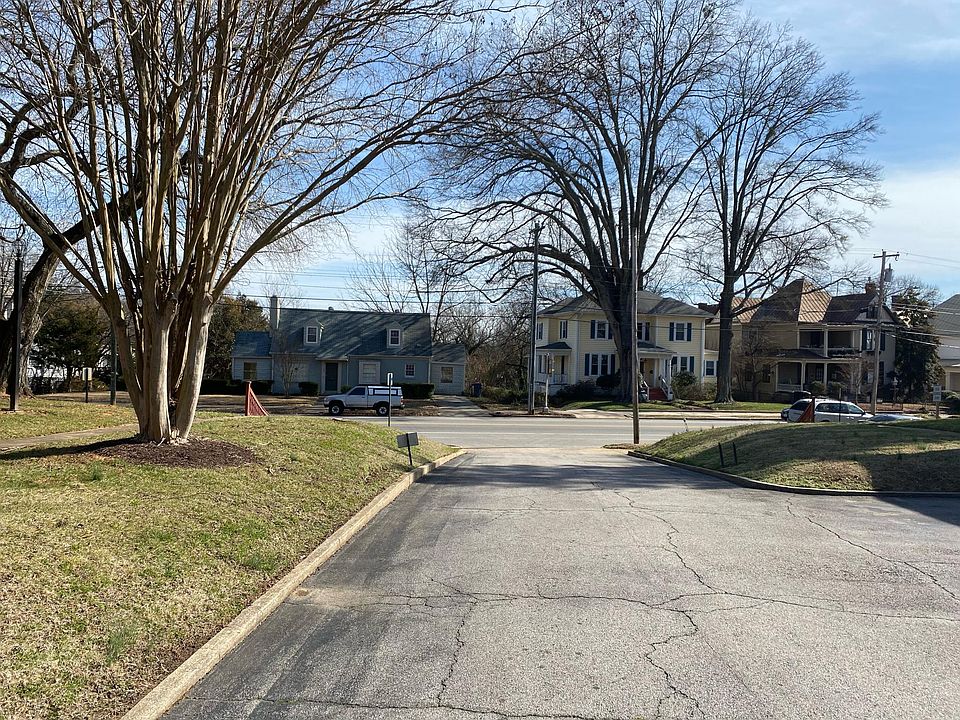 View of West Main St. from parking lot of apartment complex.