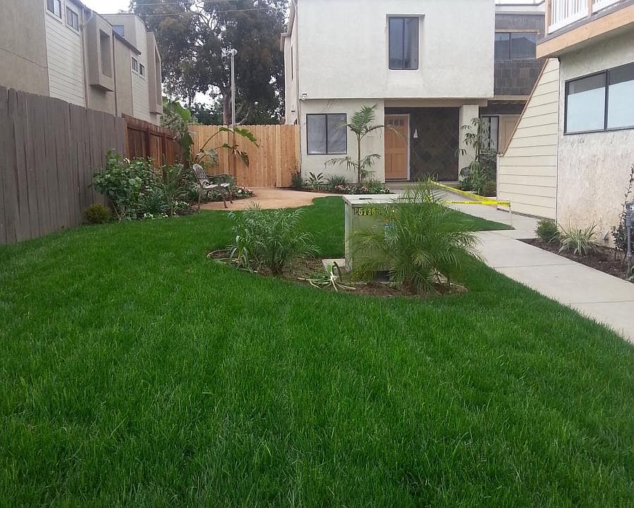 Front Yard common area for all 4 apartments