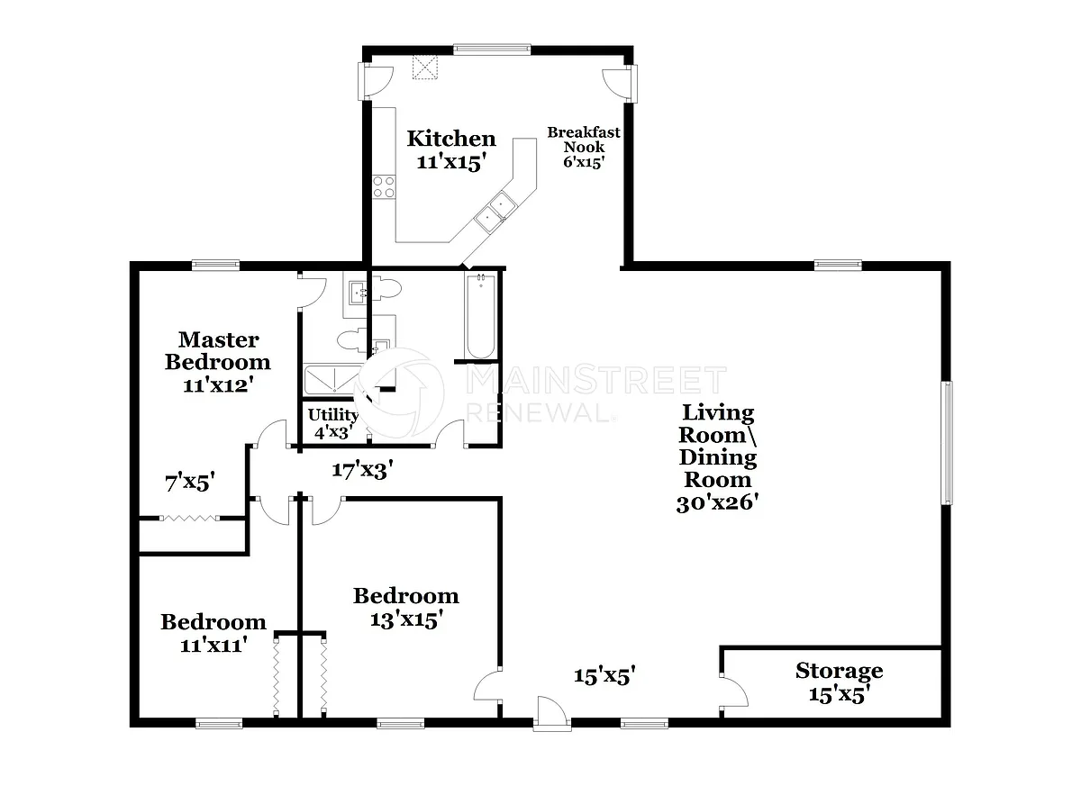 Floor Plan - 1301 Fairwood Ave