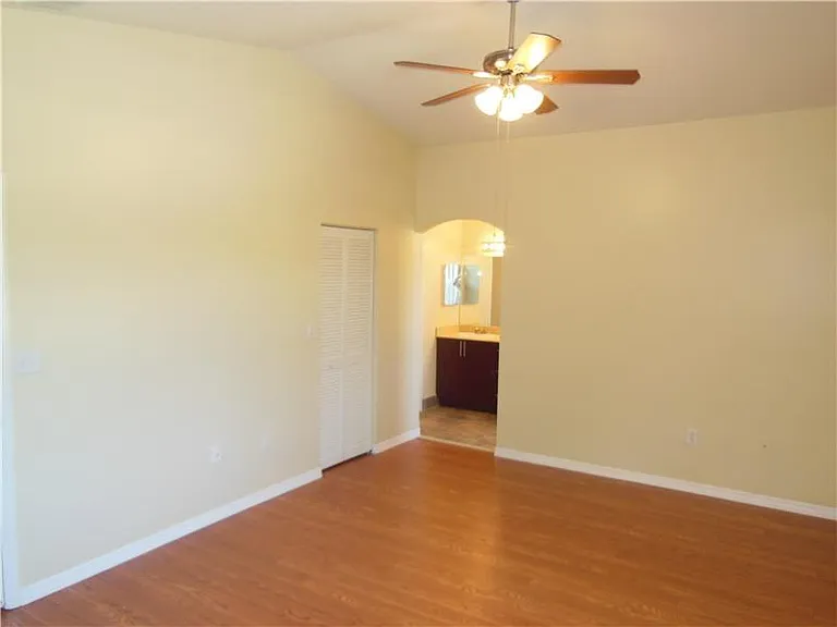 Expansive master bedroom with vaulted ceilings. Master bedro