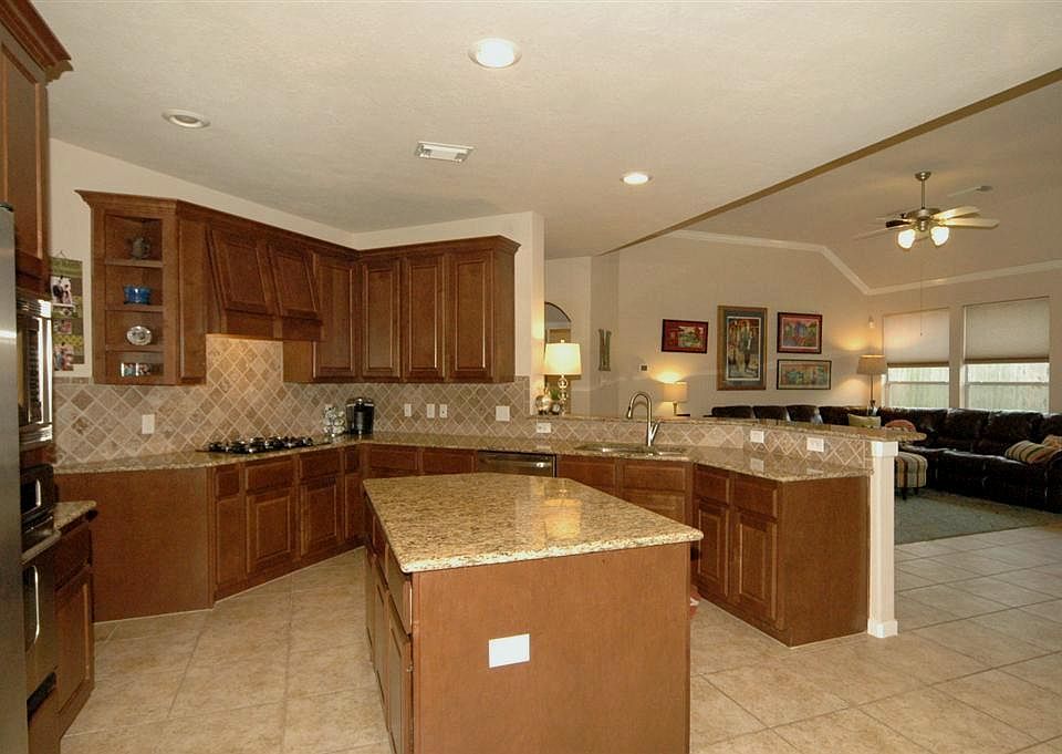 Kitchen open to living room. Great for entertaining.