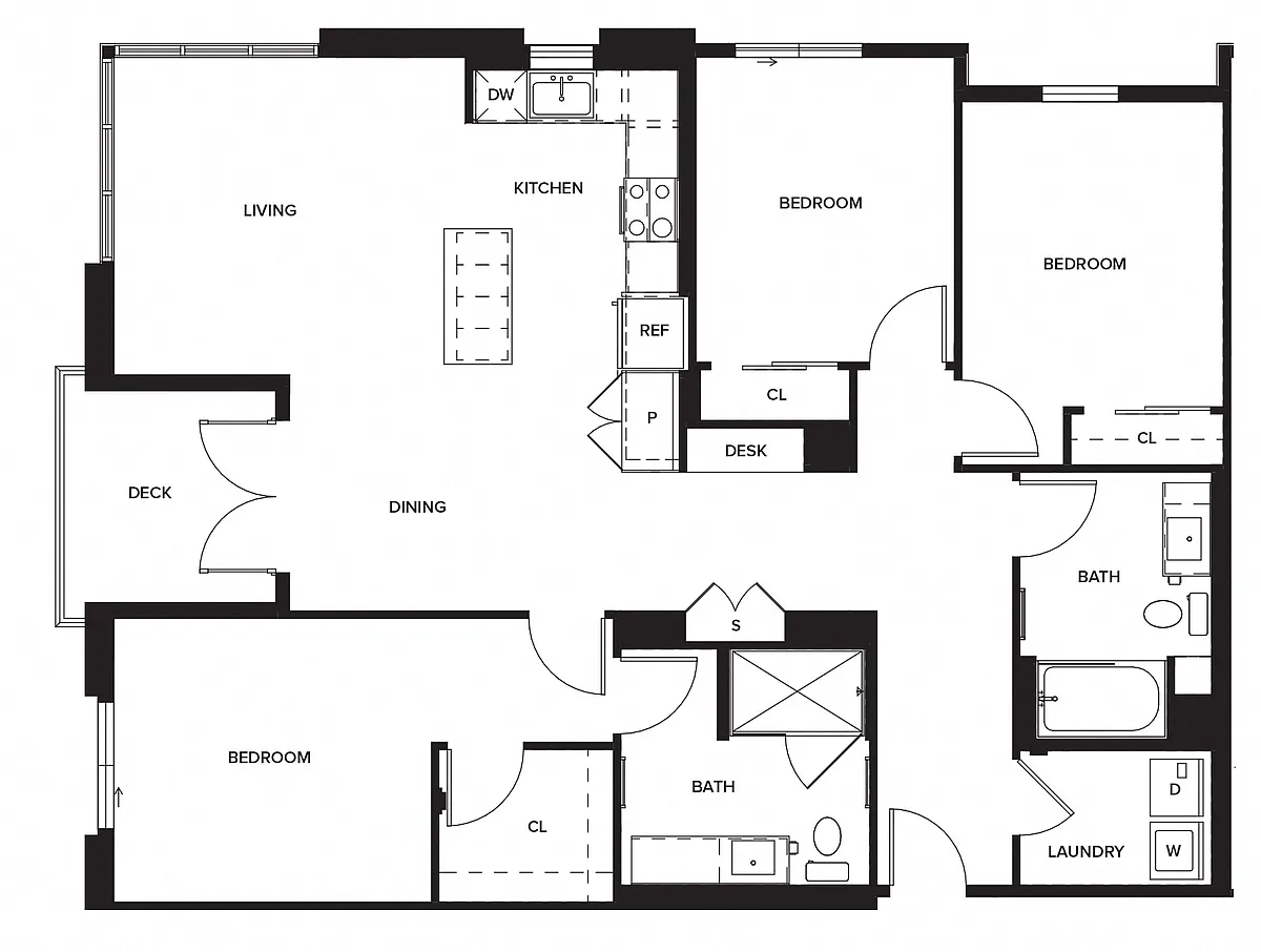 Floor plan 3 X 2 C1