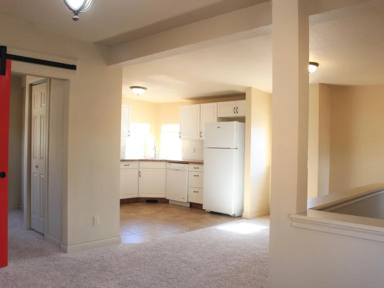 Upstairs layout from the living room