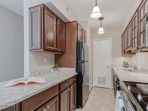 Kitchen with granite countertops!
