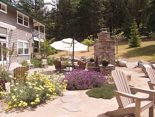 Enjoy the tranquil backyard