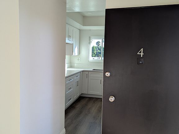 Front door to the kitchen on the right.