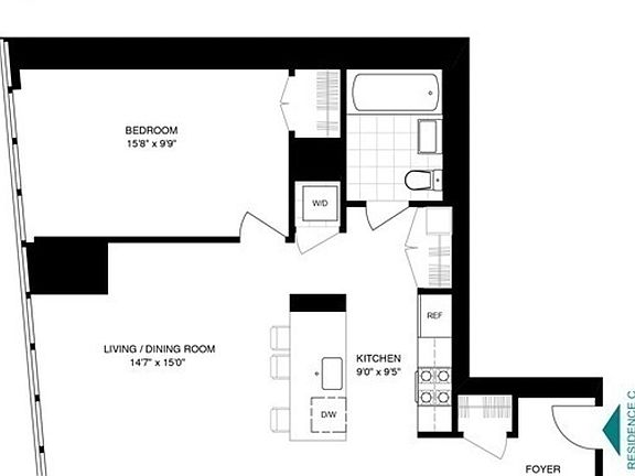 2nd image of 1 Northside Piers APT 18C