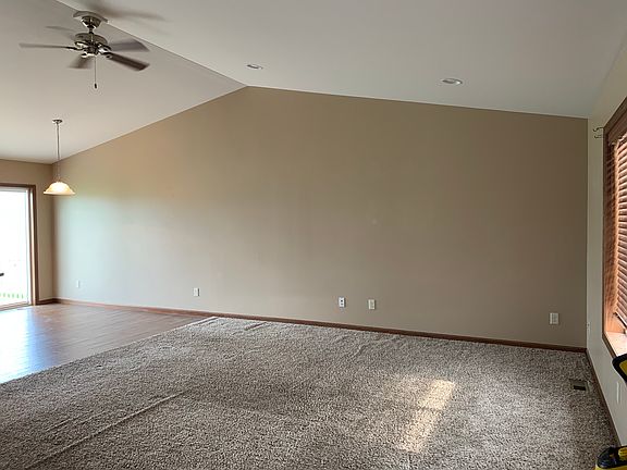 Living room into dining room