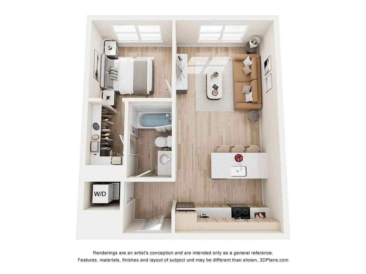 Floor plan 1 Bedroom
