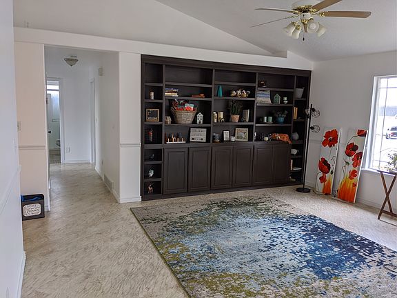 Great room custom bookshelf
