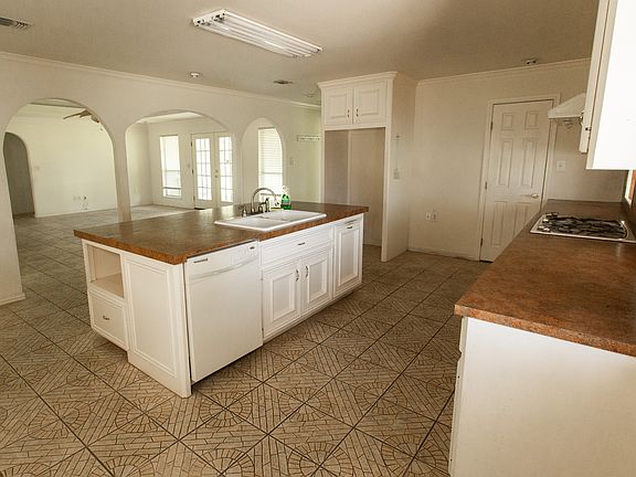 Kitchen view from side entry