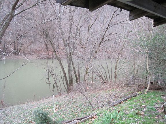Tree line shows Property Line on Right down to river